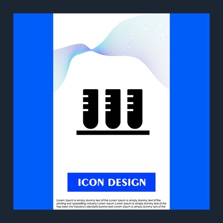 Test  icon isolated on abstract backgroundのイラスト素材