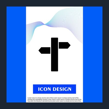 Direction  icon isolated on abstract backgroundのイラスト素材