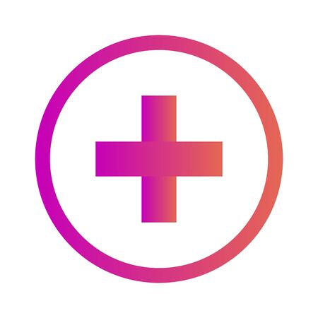 Add  icon isolated on abstract backgroundのイラスト素材