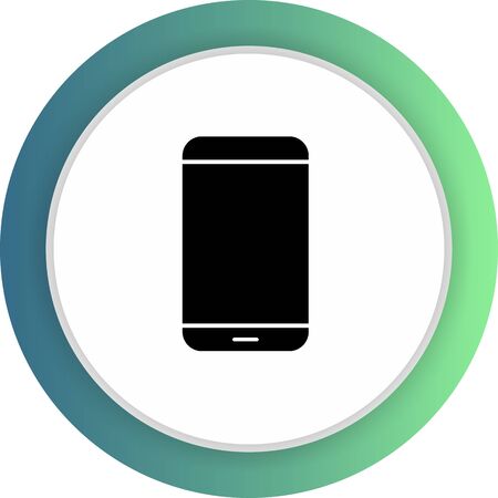 Mobile  icon isolated on abstract backgroundのイラスト素材