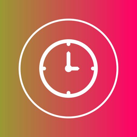 Clock  icon isolated on abstract backgroundのイラスト素材