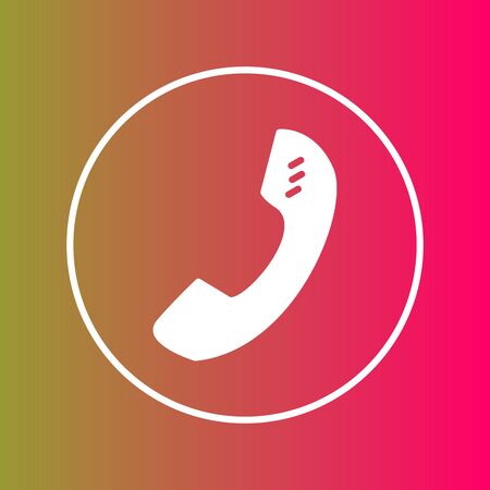 Phone  icon isolated on abstract backgroundのイラスト素材