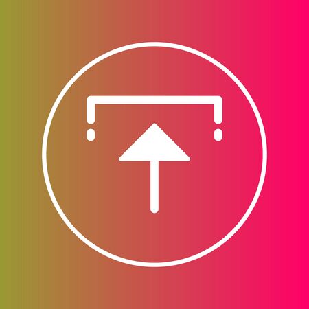 Upload  icon isolated on abstract backgroundのイラスト素材