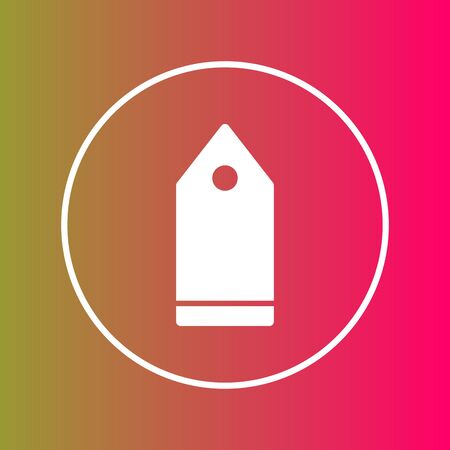 Tag  icon isolated on abstract backgroundのイラスト素材