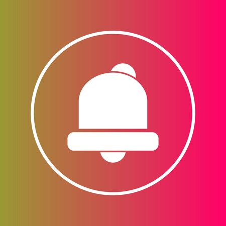 Alarm  icon isolated on abstract backgroundのイラスト素材