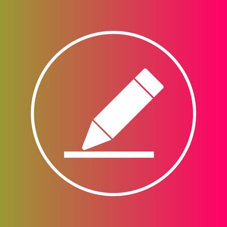Pencil  icon isolated on abstract backgroundのイラスト素材