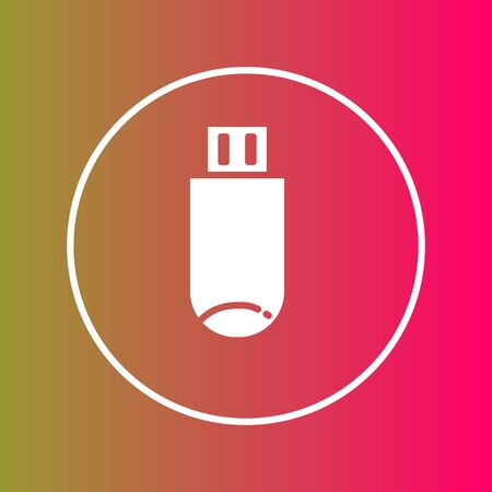 Usb  icon isolated on abstract backgroundのイラスト素材