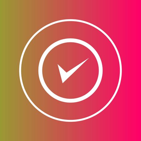 Approve  icon isolated on abstract backgroundのイラスト素材