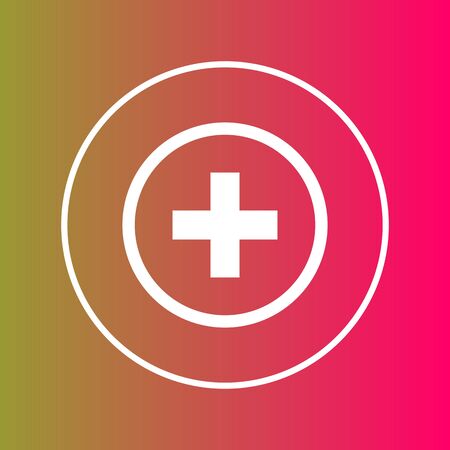 Add  icon isolated on abstract backgroundのイラスト素材