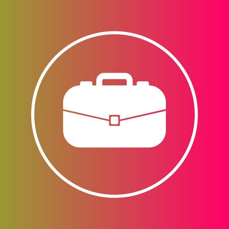Briefcase  icon isolated on abstract backgroundのイラスト素材