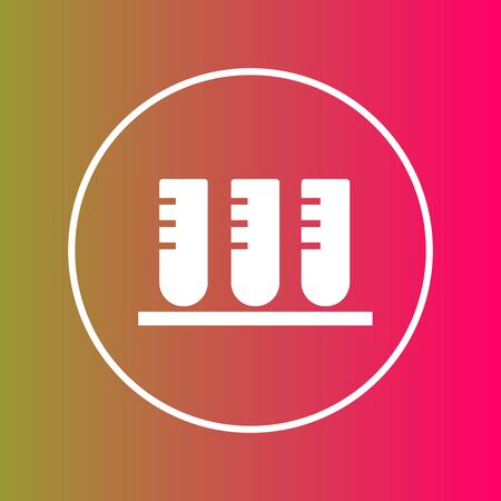 Test  icon isolated on abstract backgroundのイラスト素材