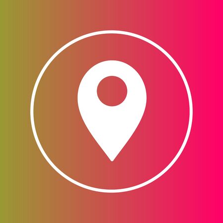 Location  icon isolated on abstract backgroundのイラスト素材