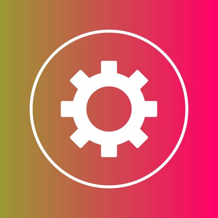 Setting  icon isolated on abstract backgroundのイラスト素材