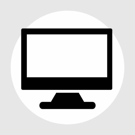 Monitor  icon isolated on abstract backgroundのイラスト素材