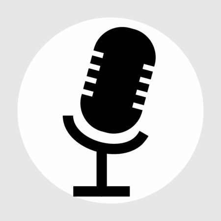 Record  icon isolated on abstract backgroundのイラスト素材