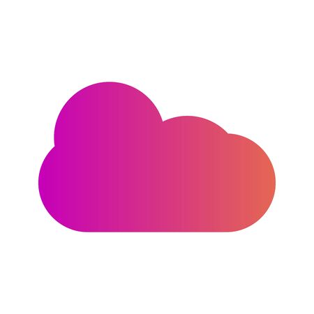 Cloud  icon isolated on abstract backgroundのイラスト素材