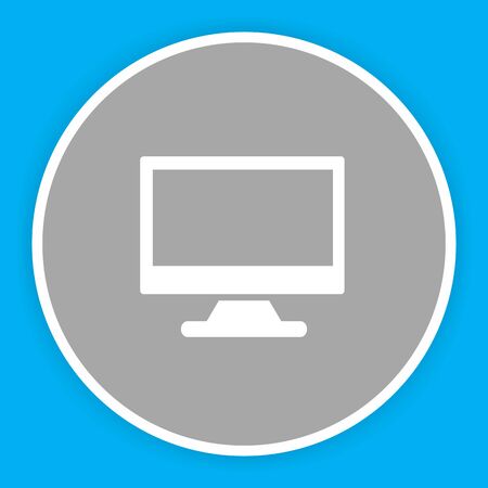 Monitor  icon isolated on abstract backgroundのイラスト素材
