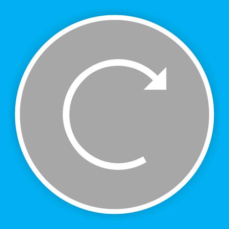 Restart  icon isolated on abstract backgroundのイラスト素材
