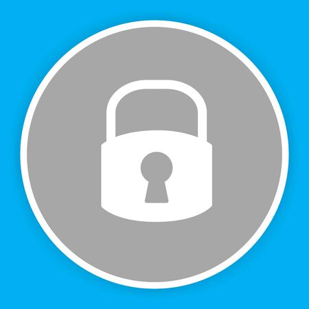 Lock  icon isolated on abstract backgroundのイラスト素材