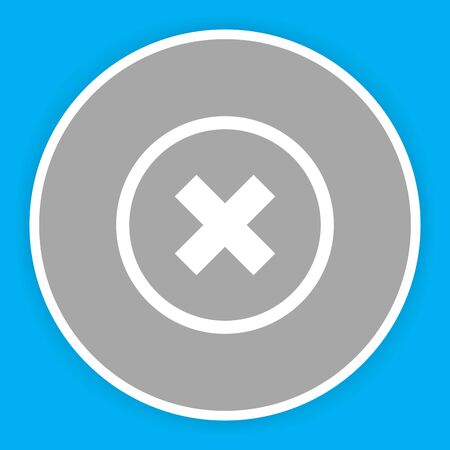 Canceled  icon isolated on abstract backgroundのイラスト素材
