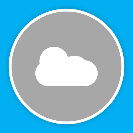 Cloud  icon isolated on abstract backgroundのイラスト素材