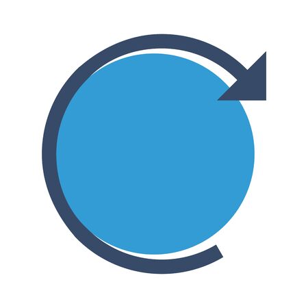 Restart  icon isolated on abstract backgroundのイラスト素材