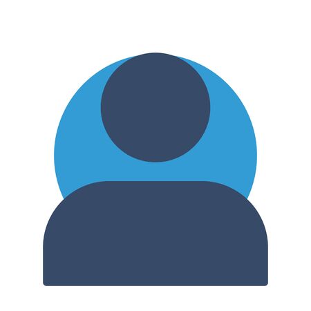 Man  icon isolated on abstract backgroundのイラスト素材