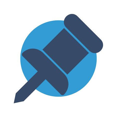 Pin  icon isolated on abstract backgroundのイラスト素材