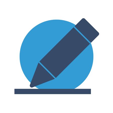 Pencil  icon isolated on abstract backgroundのイラスト素材