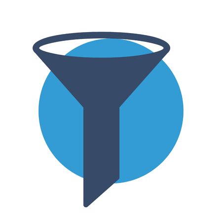 Filter  icon isolated on abstract backgroundのイラスト素材