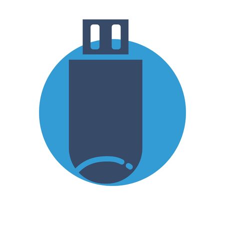 Usb  icon isolated on abstract backgroundのイラスト素材