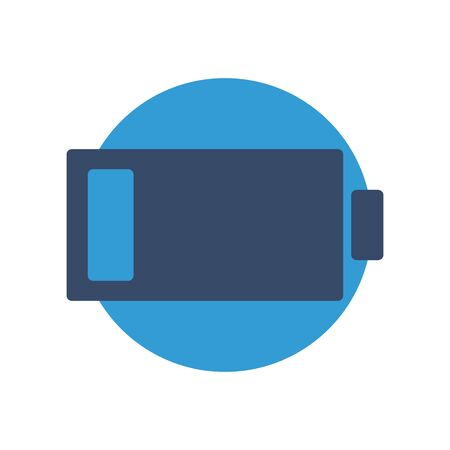Battery  icon isolated on abstract backgroundのイラスト素材