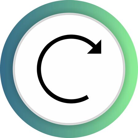 Restart  icon isolated on abstract backgroundのイラスト素材
