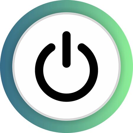 Off power  icon isolated on abstract backgroundのイラスト素材
