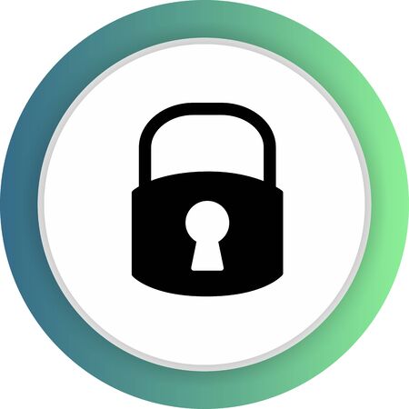 Lock  icon isolated on abstract backgroundのイラスト素材