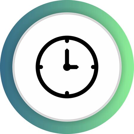 Clock  icon isolated on abstract backgroundのイラスト素材