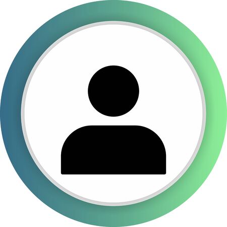 Man  icon isolated on abstract backgroundのイラスト素材
