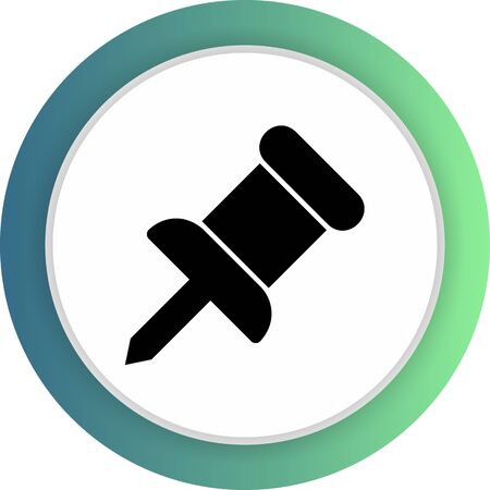Pin  icon isolated on abstract backgroundのイラスト素材