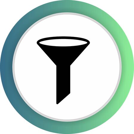 Filter  icon isolated on abstract backgroundのイラスト素材