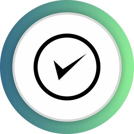 Approve  icon isolated on abstract backgroundのイラスト素材