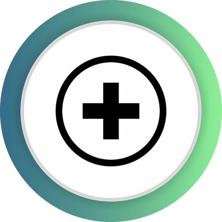 Add  icon isolated on abstract backgroundのイラスト素材