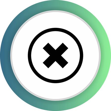 Canceled  icon isolated on abstract backgroundのイラスト素材