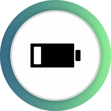 Battery  icon isolated on abstract backgroundのイラスト素材
