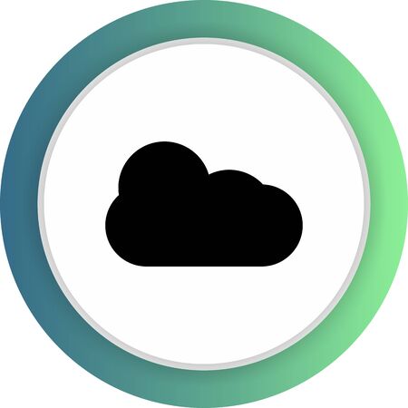 Cloud  icon isolated on abstract backgroundのイラスト素材