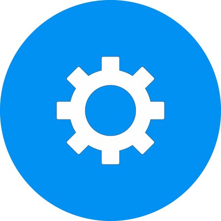 Setting  icon isolated on abstract backgroundのイラスト素材