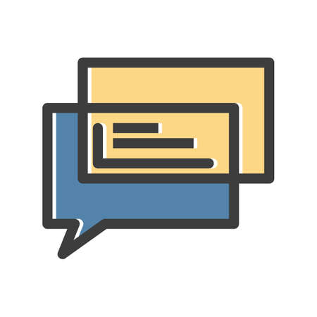 Chat Icon design illustrationのイラスト素材