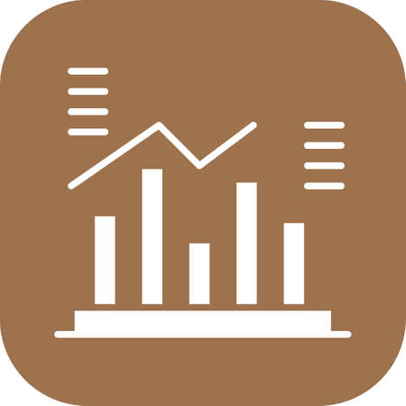 statistics Icon design illustrationのイラスト素材