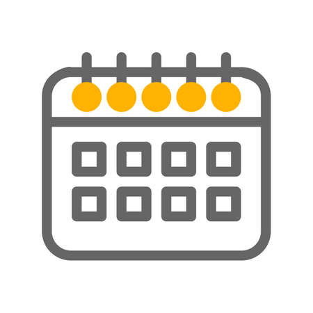 schedule Icon design illustrationのイラスト素材