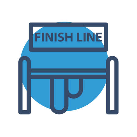 vector Finish line Iconのイラスト素材
