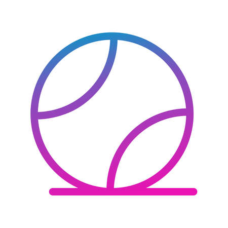 vector tennis ball Iconのイラスト素材